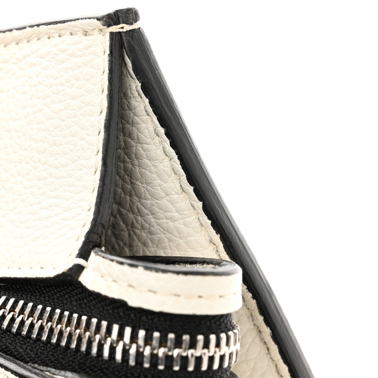 Celine Grained Calfskin Medium Edge Shoulder Bag White 10 of 13