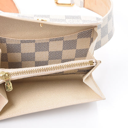 Louis Vuitton Damier Azur Pochette Solo Belt 85 34 5 of 12