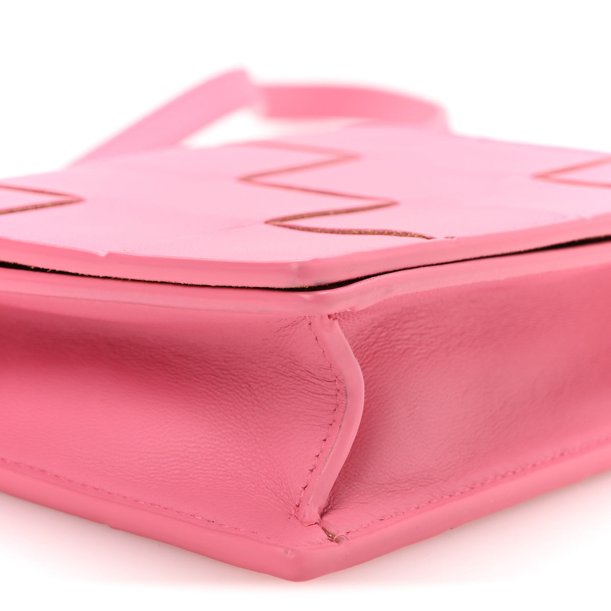 Lambskin Maxi Intrecciato Mini Cassette Crossbody Bag Pink