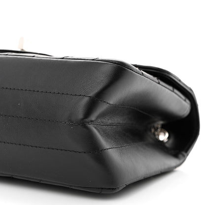 Chanel Aged Calfskin Chevron Quilted 2.55 Reissue Mini Flap Black 10 of 11