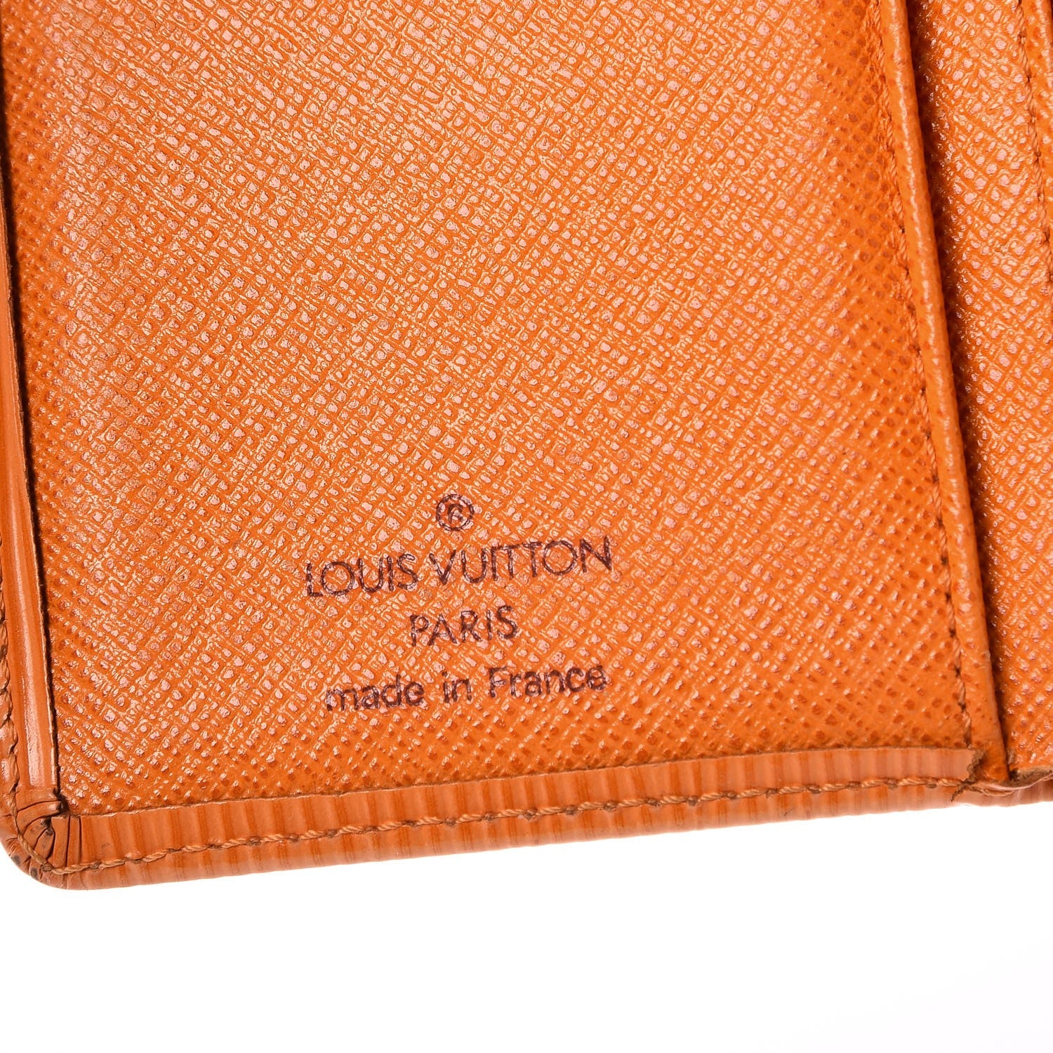 Louis Vuitton Epi French Purse Wallet Mandarin 6 of 14