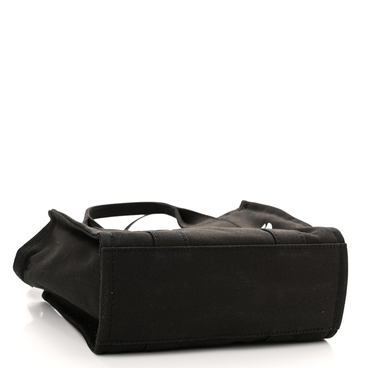 Cotton Canvas Mini The Traveler Tote Bag Black