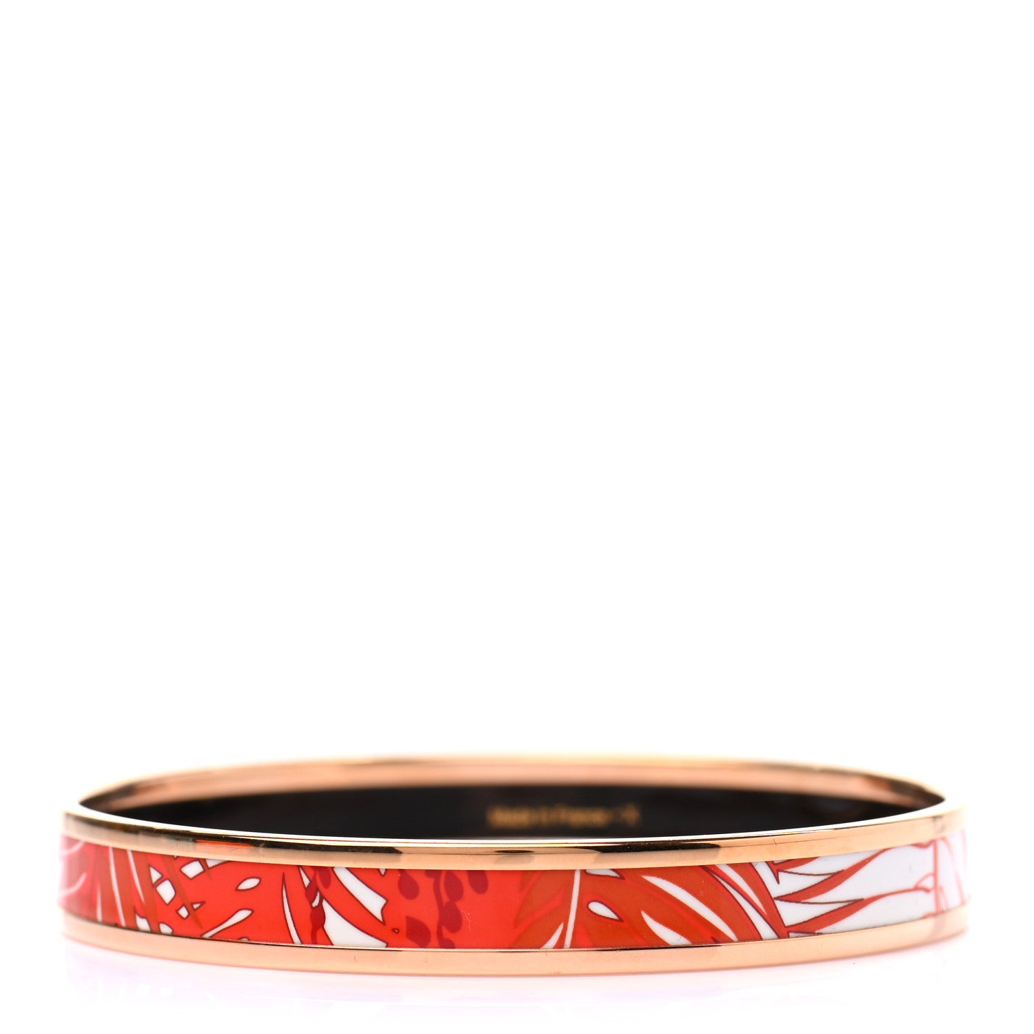 Hermes Enamel Printed Narrow Jungle Of Eden Bracelet 65 Pierres Et Cactus 3 of 5