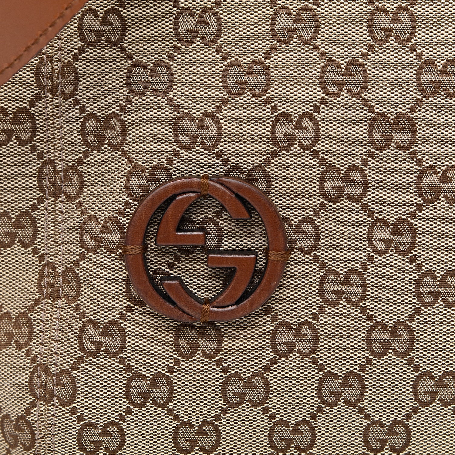 Gucci Monogram Medium Brick Lane Hobo Brown 9 of 12