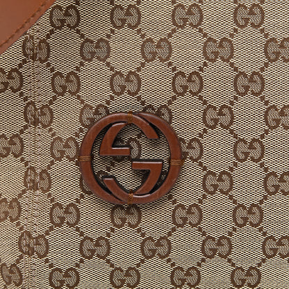 Gucci Monogram Medium Brick Lane Hobo Brown 9 of 12