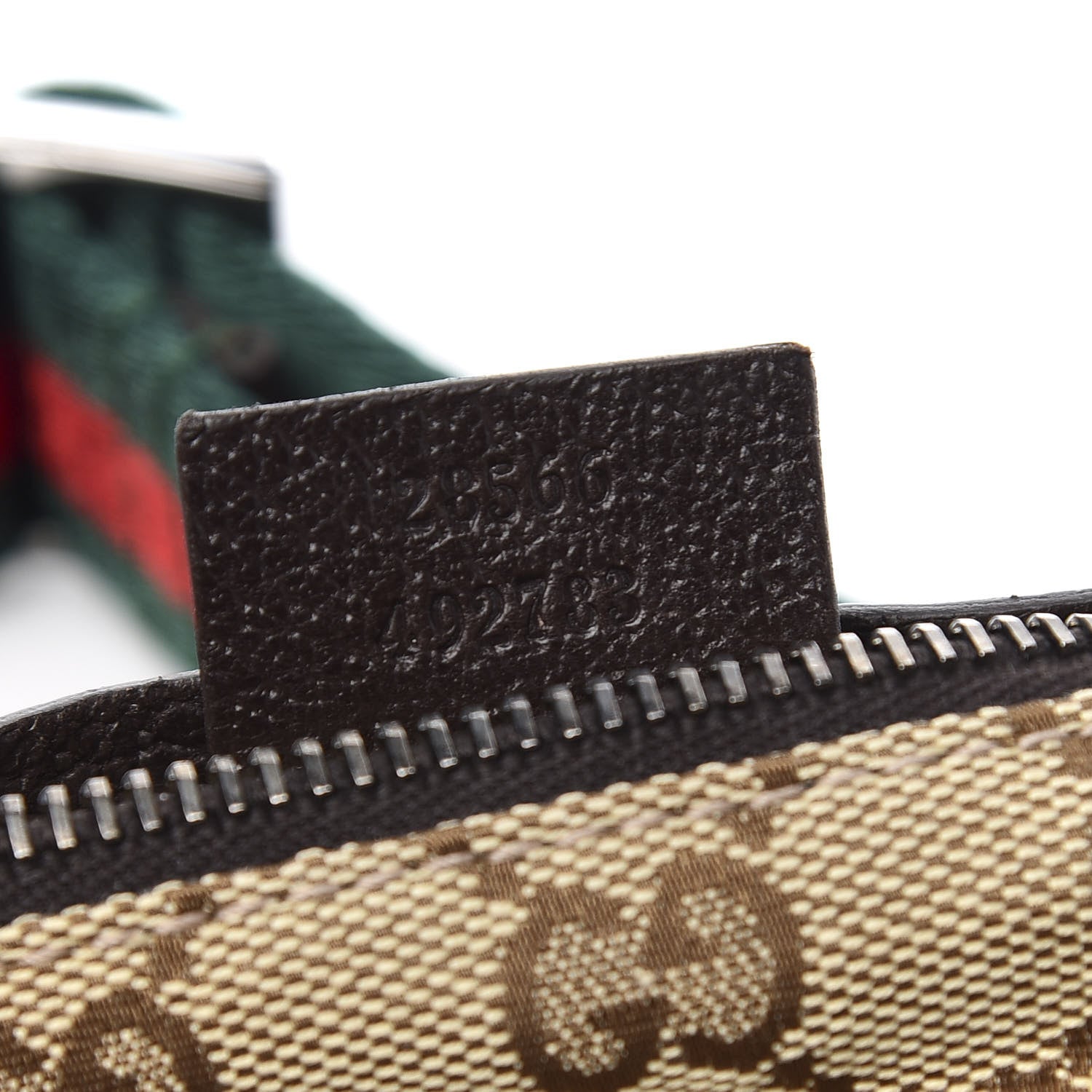 Gucci GG Monogram Double Pocket Belt Bag Dark Brown 6 of 9