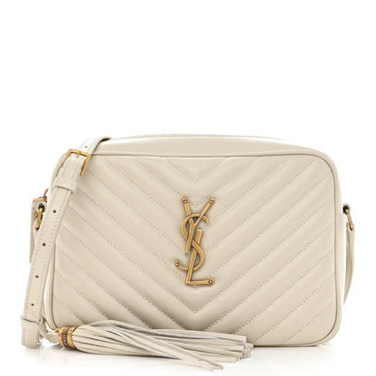 Saint Laurent Calfskin Matelasse Monogram Lou Camera Bag Crema Soft 1 of 11