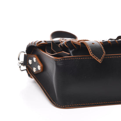 Proenza Schouler Calfskin Tiny Whipstitch PS1 Satchel Black Orange 8 of 11