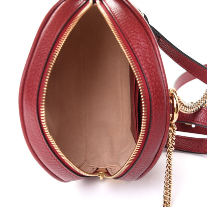 Gucci GG Supreme Monogram Web Flora Mini Ophidia Round Backpack Red 5 of 10