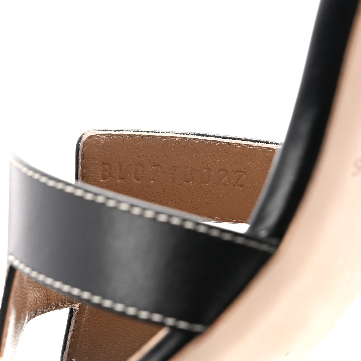 Calfskin Oasis Sandals 37.5 Black