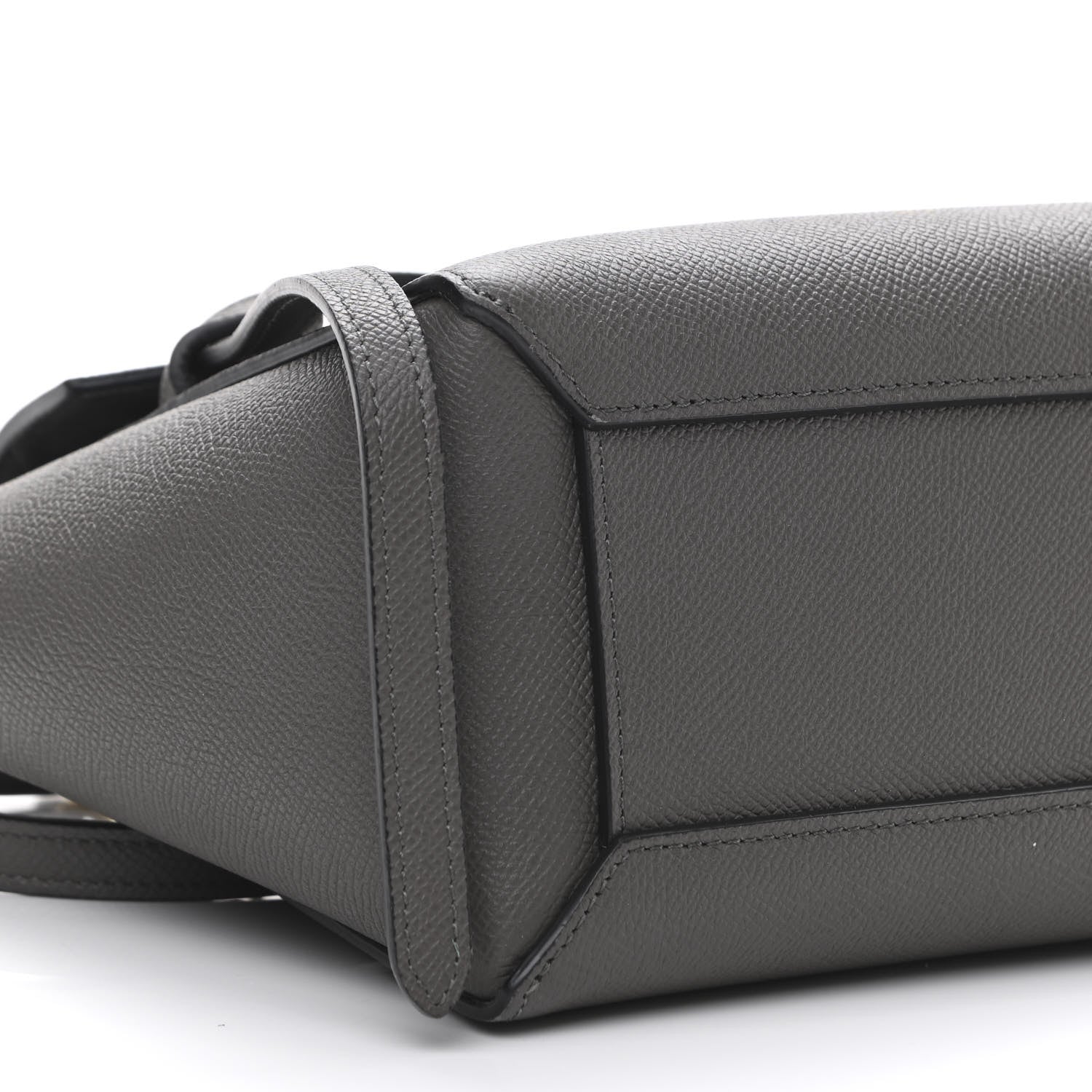 Celine Grained Calfskin Nano Belt Bag Grey 9 of 11