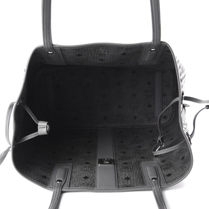 MCM Visetos Medium Liz Reversible Shopper Tote Phantom Grey 12 of 15