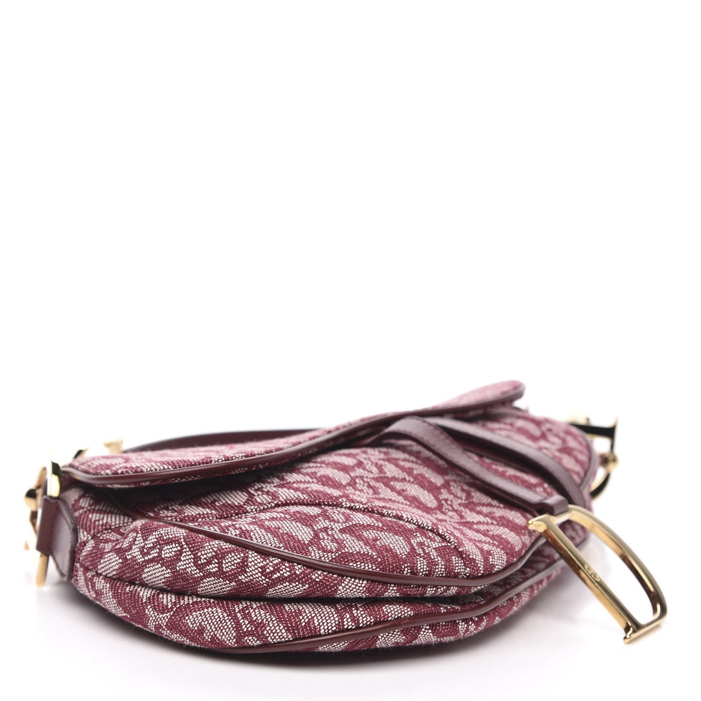 Monogram Saddle Bag Burgundy
