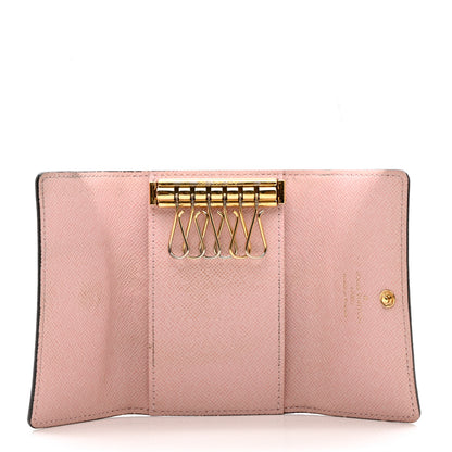 Louis Vuitton Damier Ebene Multicles 6 Key Holder Rose Ballerine 5 of 10