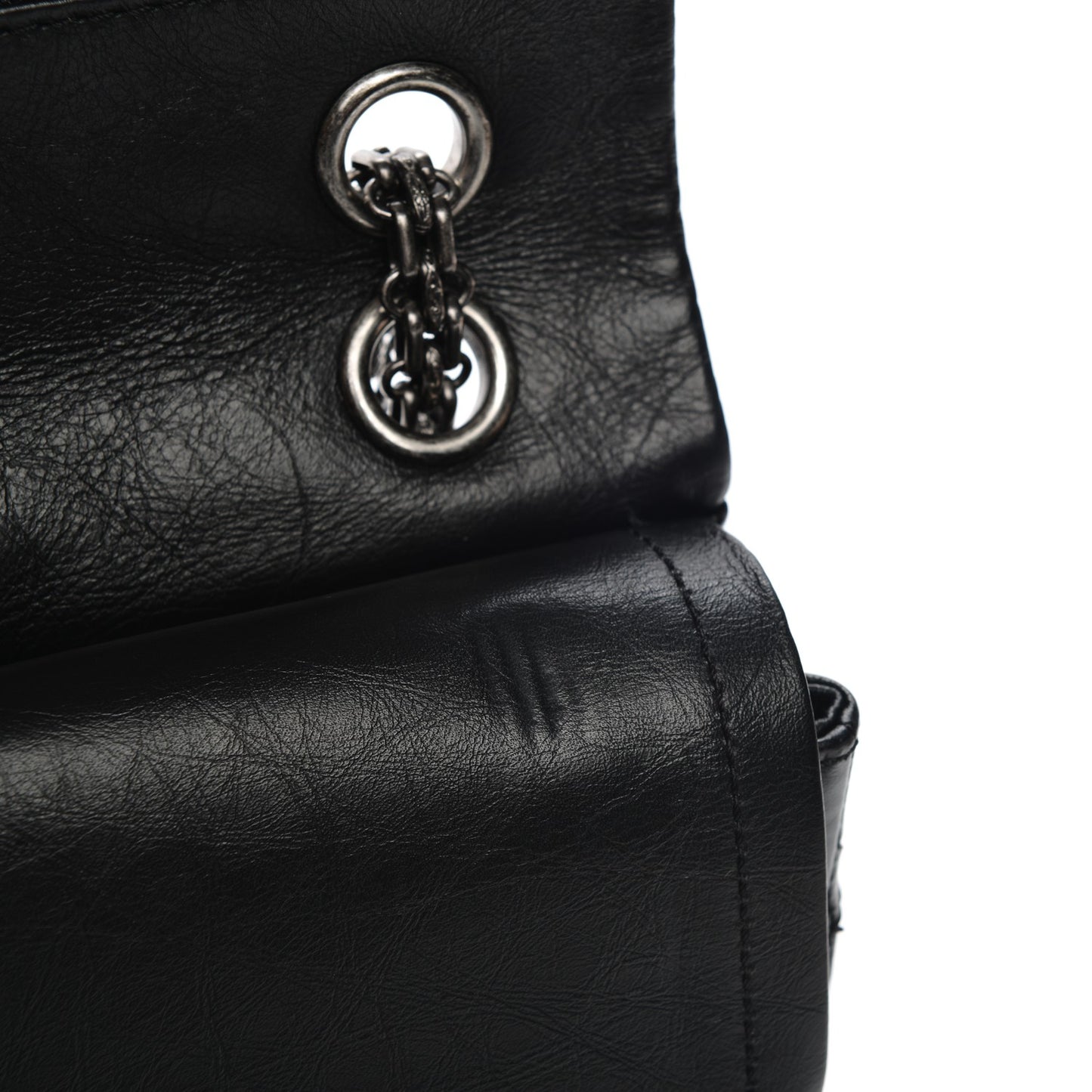 Aged Calfskin Lucky Charms 2.55 Reissue 225 Flap Black