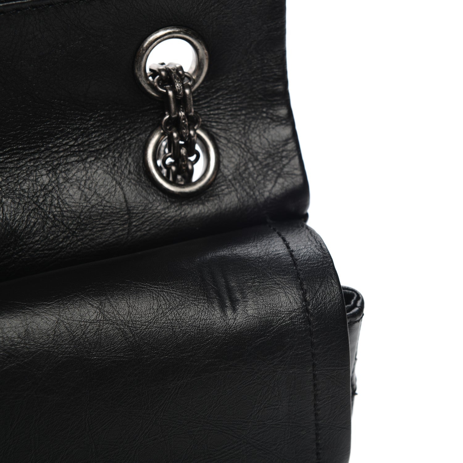 Chanel Aged Calfskin Lucky Charms 2.55 Reissue 225 Flap Black 8 of 9
