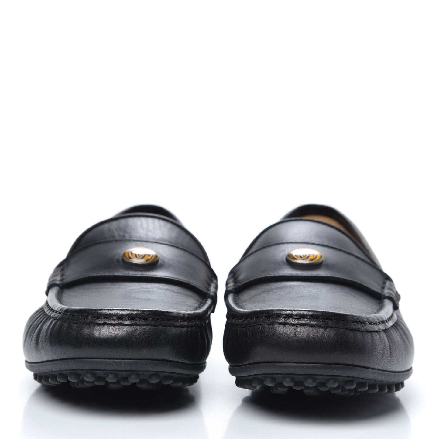 Nappa Mens Driver Loafers 8 Black