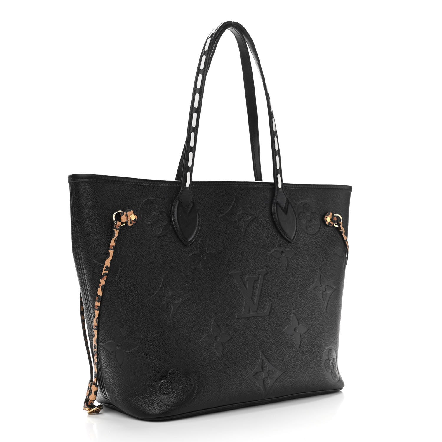 Louis Vuitton Empreinte Monogram Giant Wild At Heart Neverfull MM Black 4 of 11