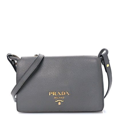 Prada Vitello Phenix Crossbody Bag Marmo 1 of 13