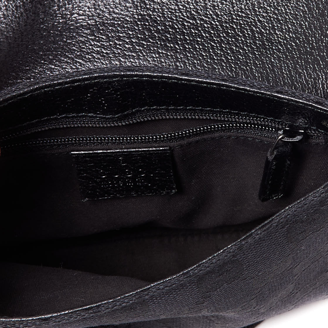 Gucci GG Monogram Web Buckle Belt Bag Black 4 of 8