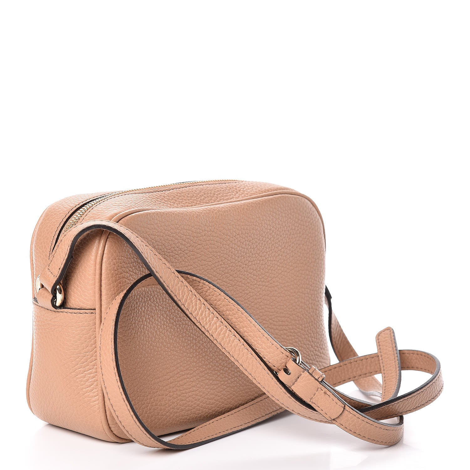 Gucci Pebbled Calfskin Small Soho Disco Bag Rose Beige 3 of 12