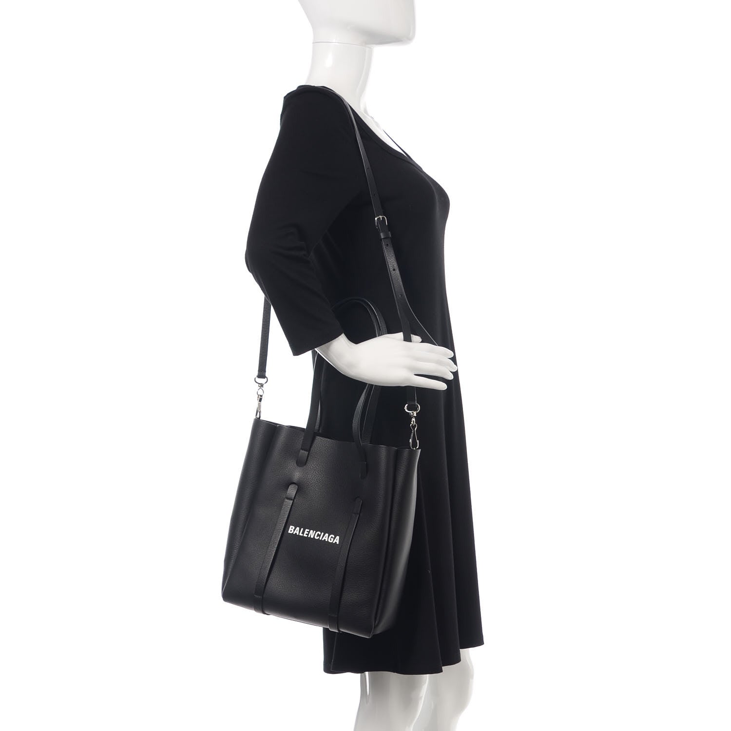 Balenciaga Calfskin XS Everyday Tote Black 3 of 9