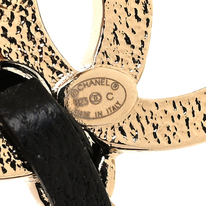 Chanel Resin Lambskin CC Flap Bag Brooch Gold Black 3 of 3