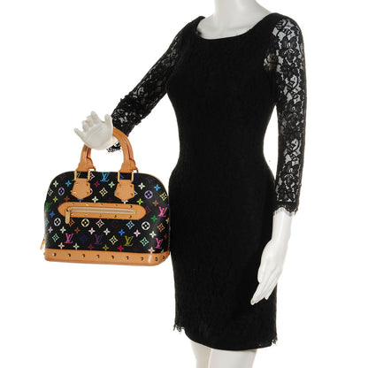Louis Vuitton Monogram Multicolor Alma Black 2 of 7