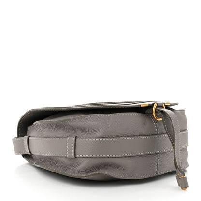 Chloe Calfskin Medium Marcie Round Crossbody Bag Cashmere Grey 4 of 11