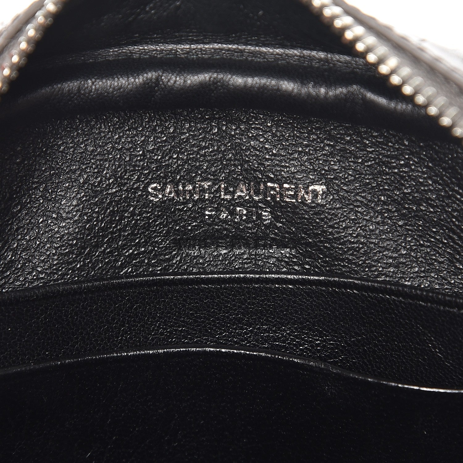 Saint Laurent Calfskin Crocodile Embossed Monogram Blogger Bag Fog 6 of 8