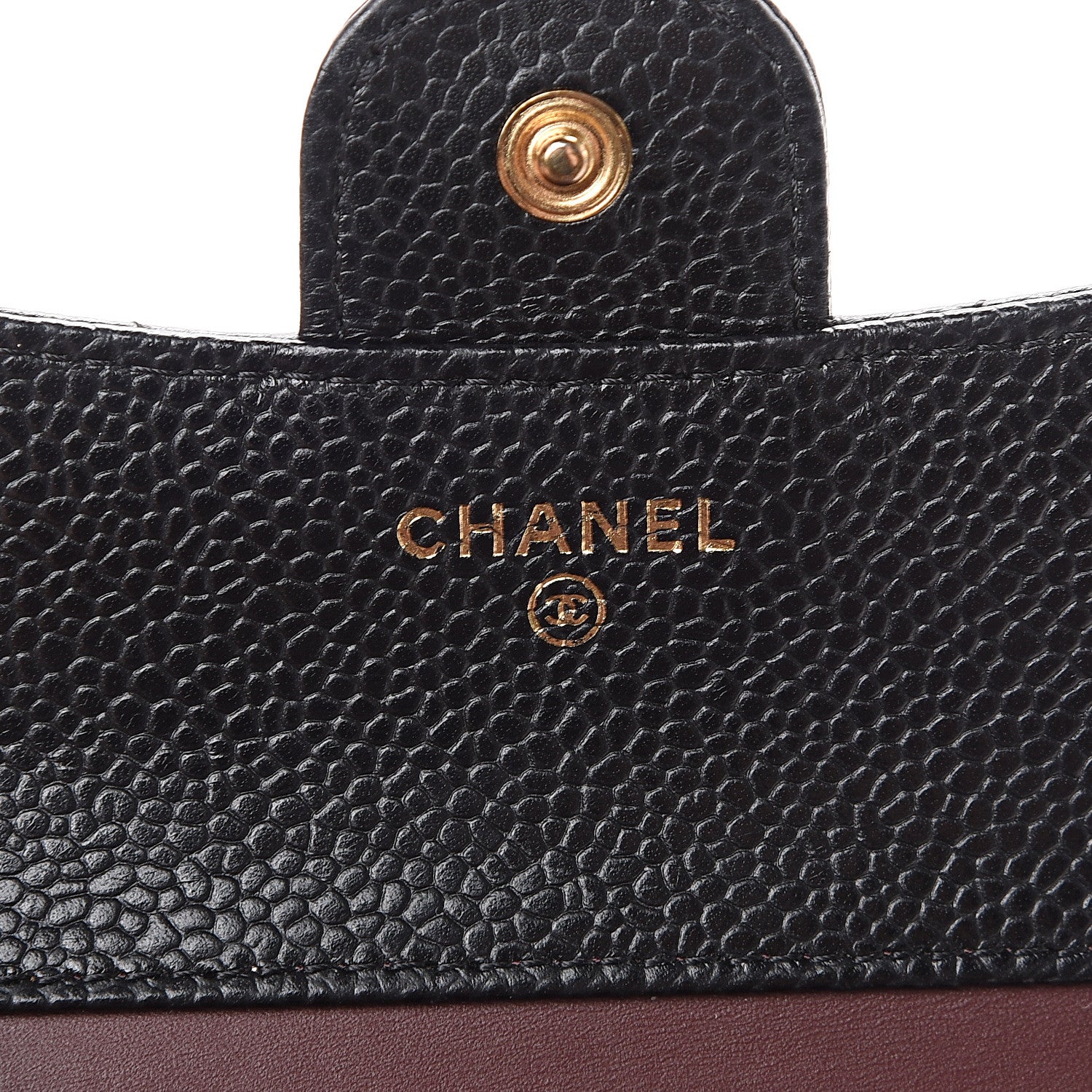 Chanel Caviar Quilted Compact Flap Wallet Black 5 of 10