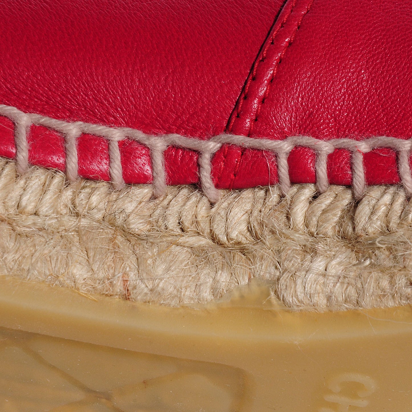 Lambskin CC Espadrilles 38 Red