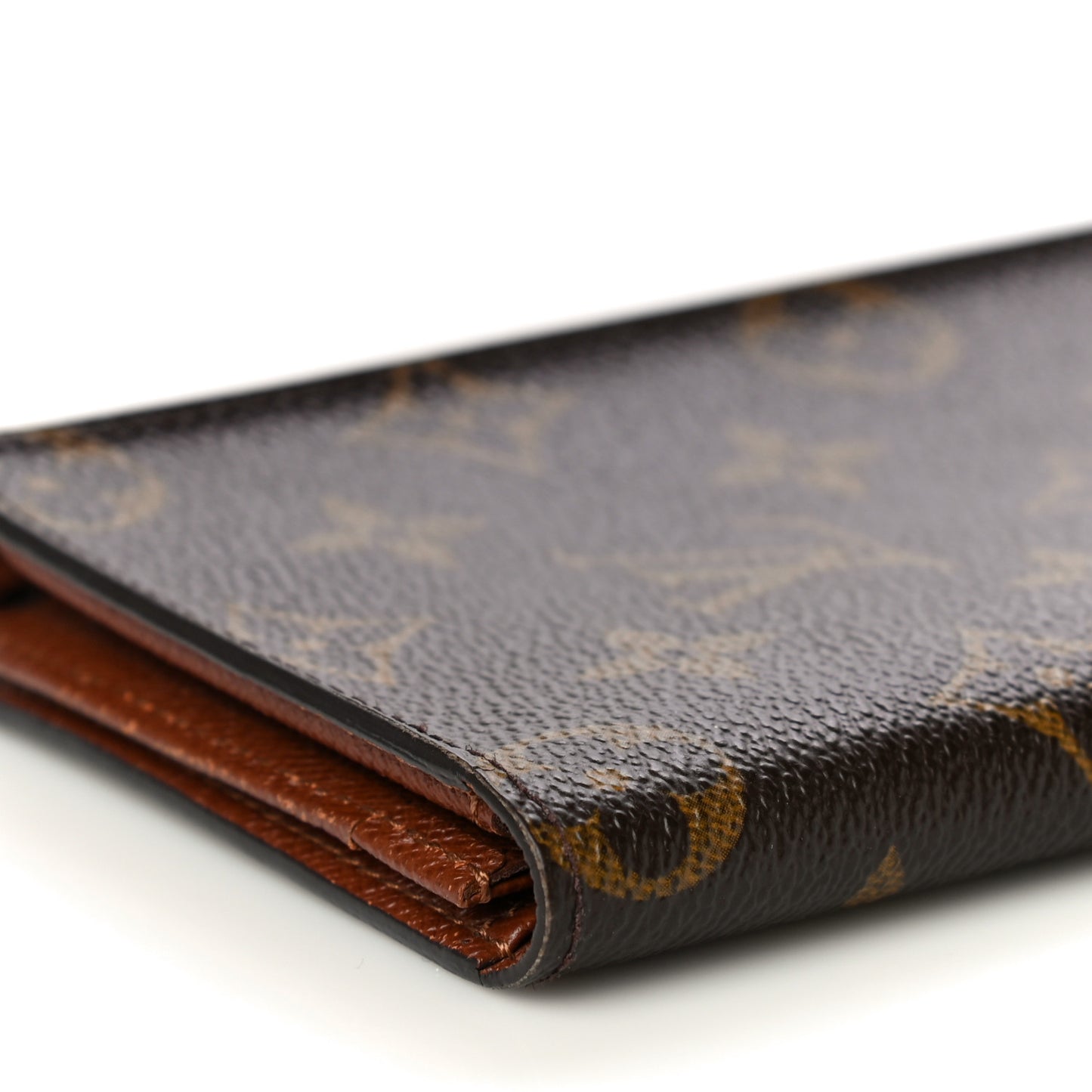 Monogram Checkbook Holder Case Wallet