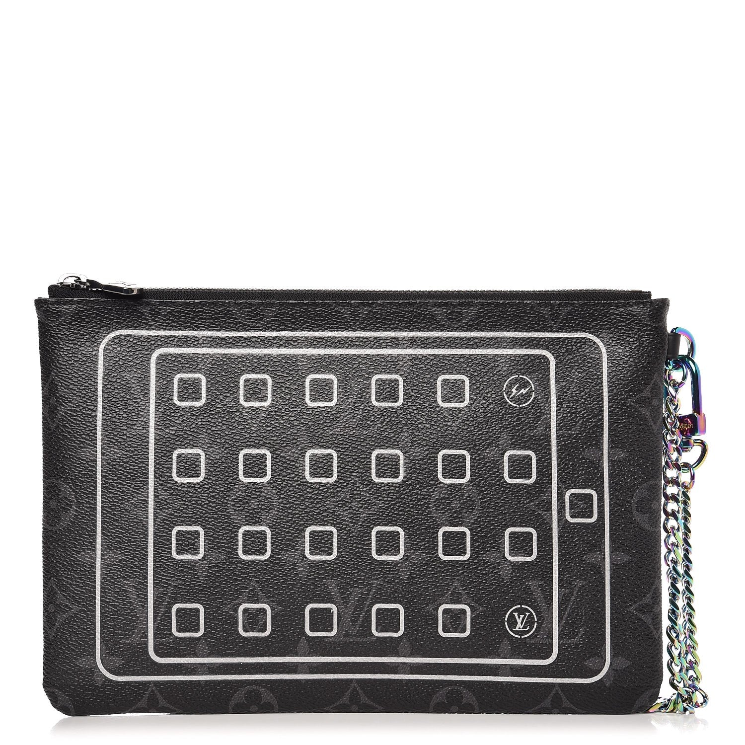 Louis Vuitton Monogram Eclipse Fragment Design iPad Pouch 1 of 7