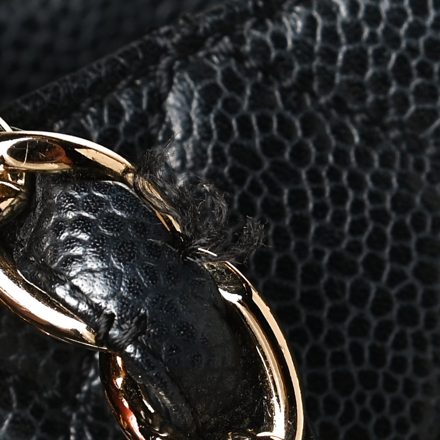 Caviar Quilted Petit Shopping Tote PST Black