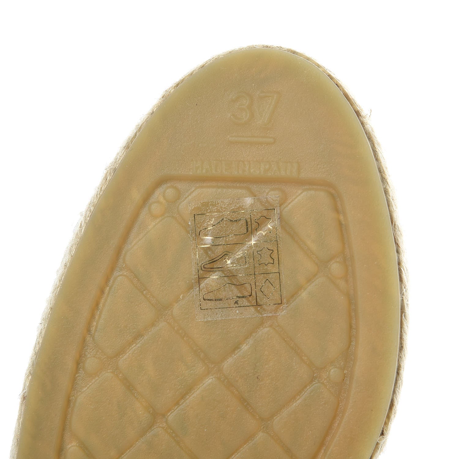 Chanel Distressed Patent CC Espadrilles 37 White 7 of 11