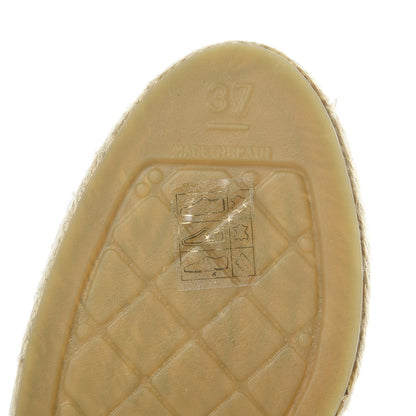Chanel Distressed Patent CC Espadrilles 37 White 7 of 11