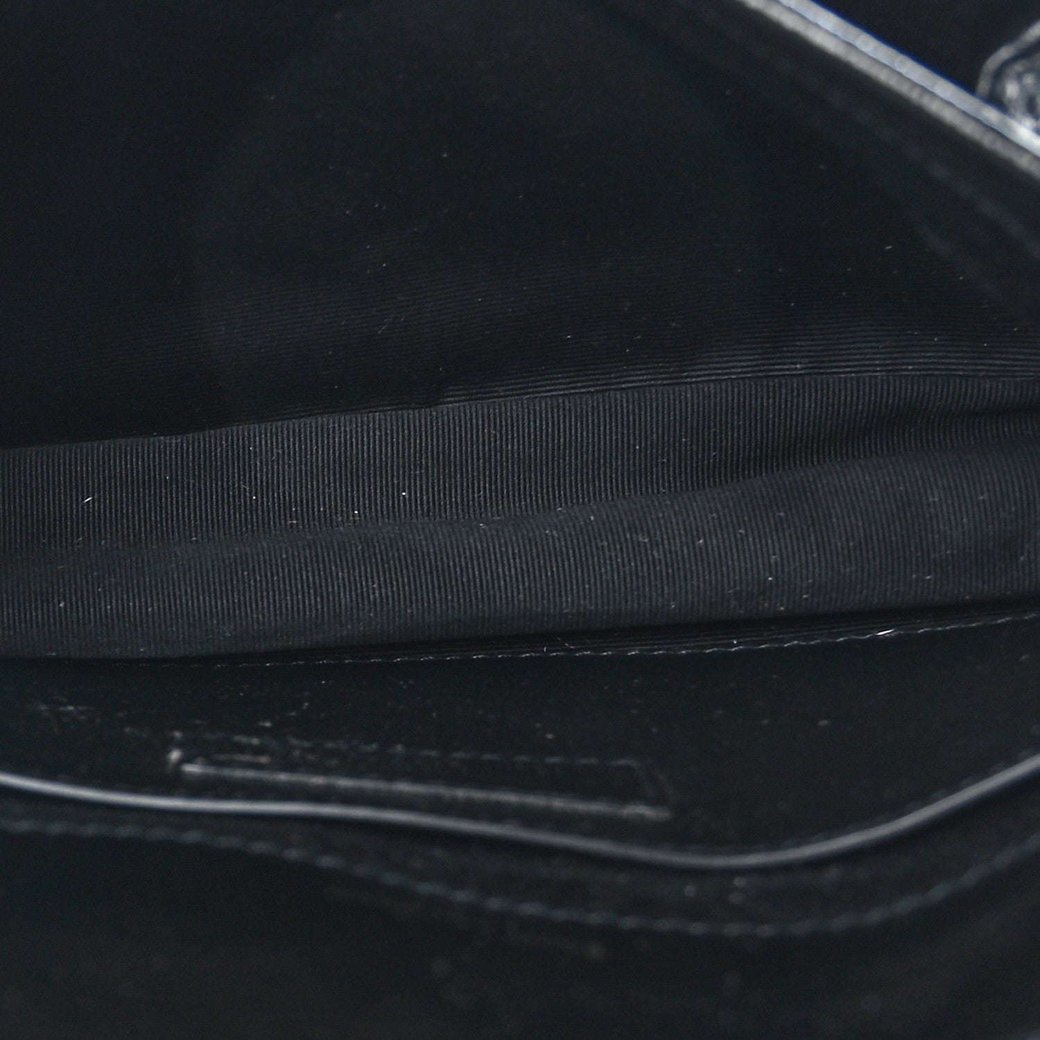 Saint Laurent Crinkled Calfskin Matelasse Monogram Baby Niki Chain Satchel Black 5 of 9
