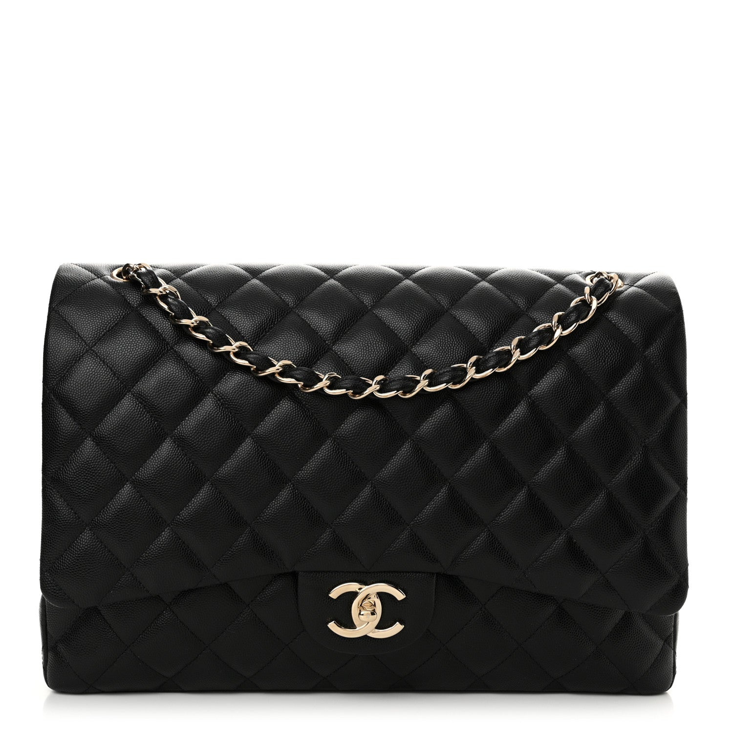 Chanel Caviar Quilted Maxi Double Flap Black 1 of 11