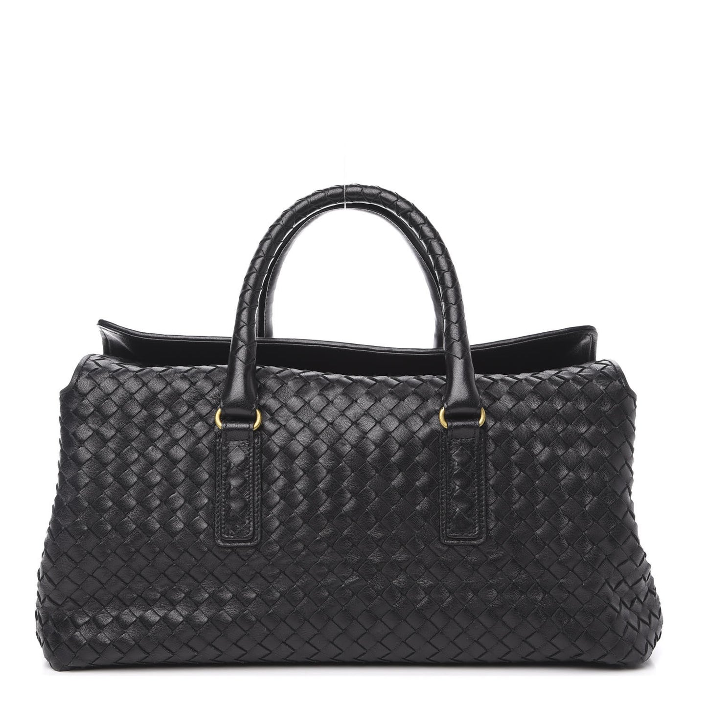 Nappa Intrecciato Convertible Duffel Black