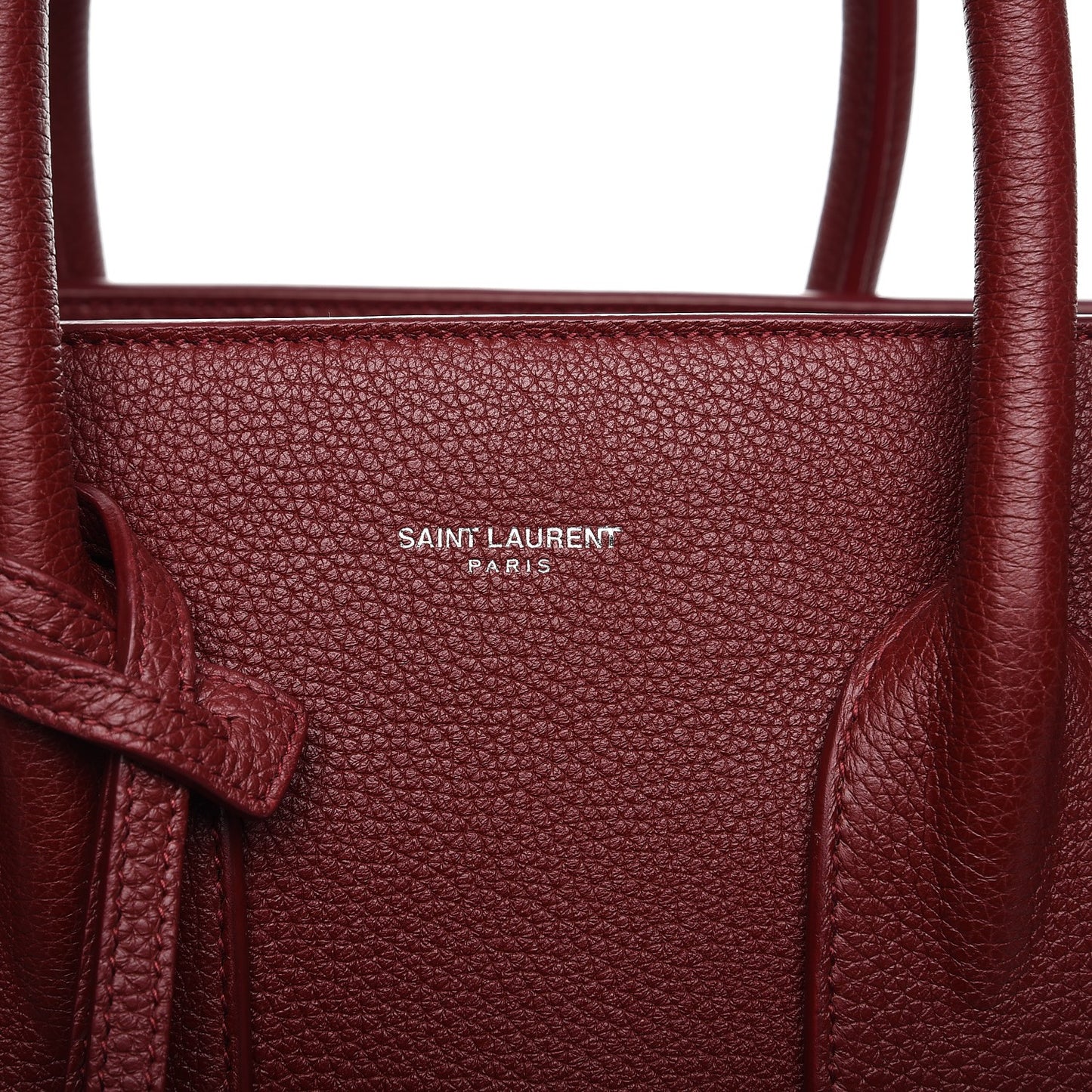 Grained Calfskin Small Supple Sac De Jour Dark Pallisandre
