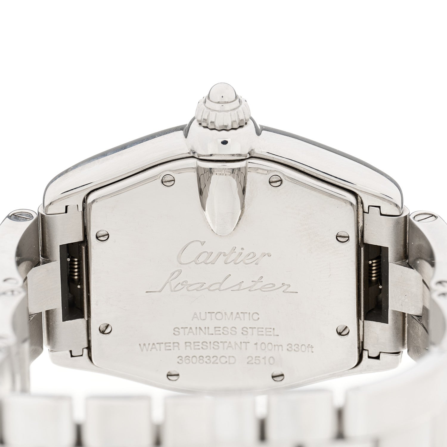 Cartier Stainless Steel 37mm Roadster Automatic Watch Black 4 of 4