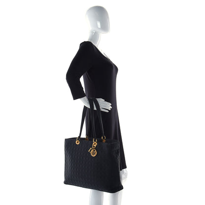Christian Dior Nylon Cannage Large Lady Dior Tote Black 3 of 11