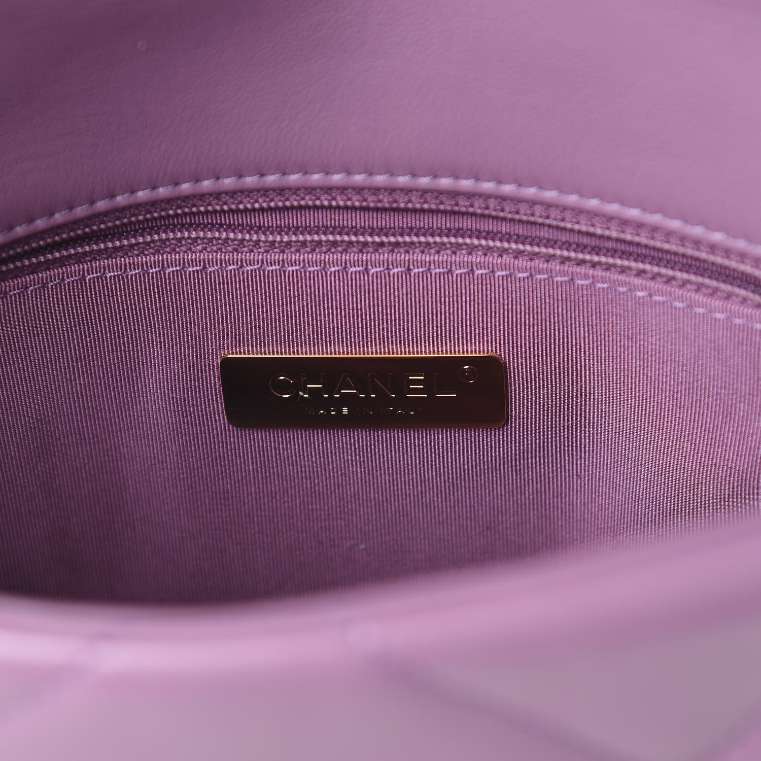 Chanel Goatskin Quilted Medium 19 Flap Violet Purple 7 of 8