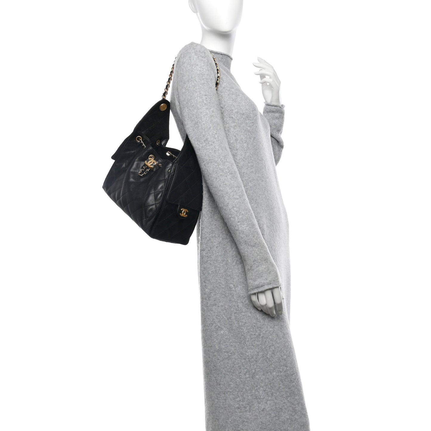 Caviar Quilted Small Chanel 25 Handbag Black