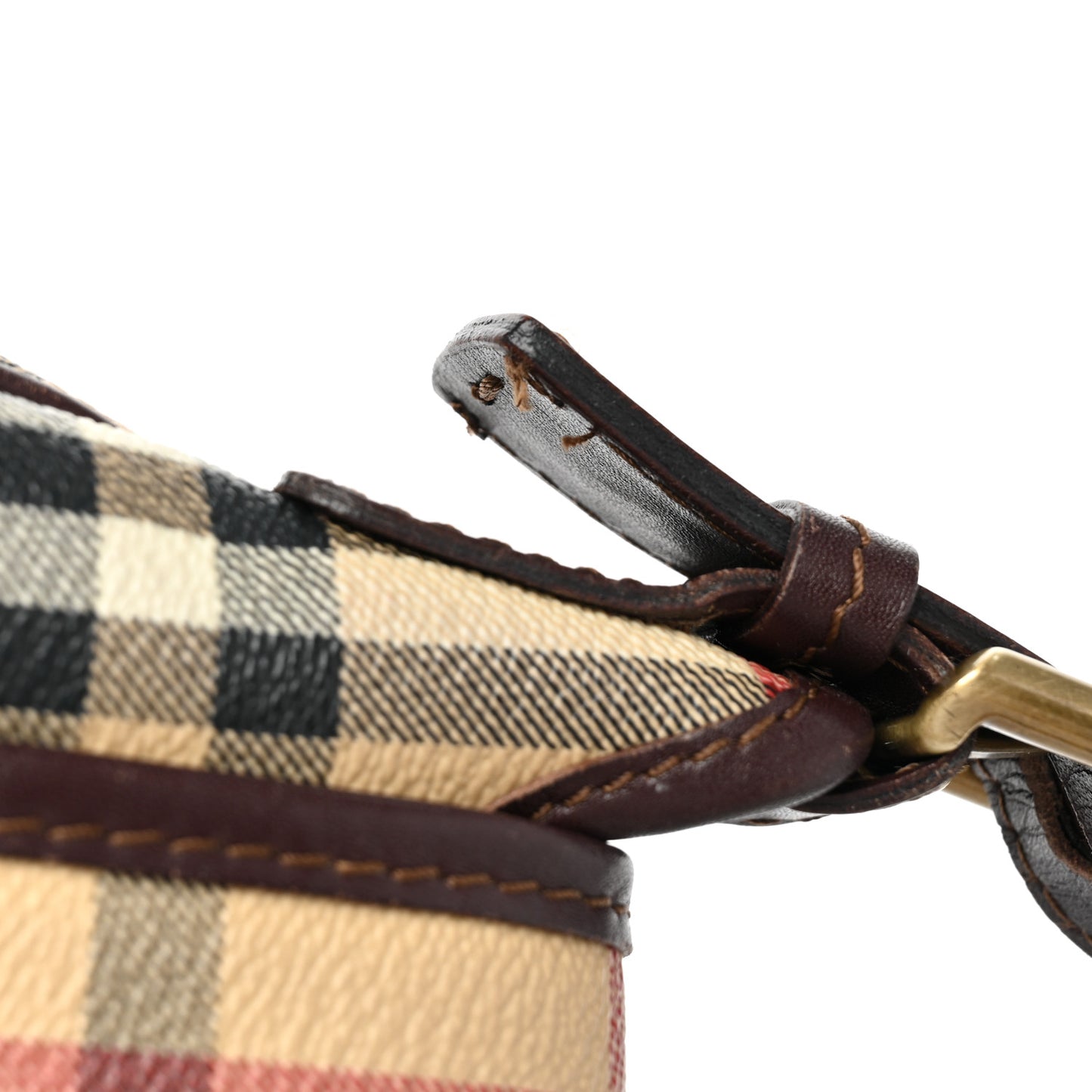 Haymarket Check Buckle Shoulder Bag Chocolate