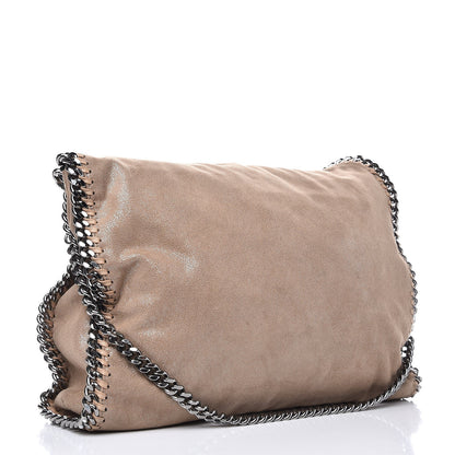 Stella McCartney Shaggy Deer Falabella Fold Over Tote Taupe 3 of 9