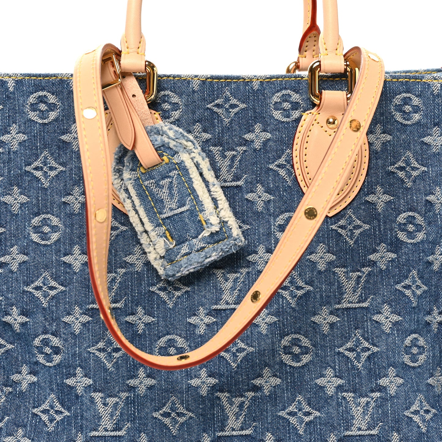 Monogram Denim Onthego MM Blue