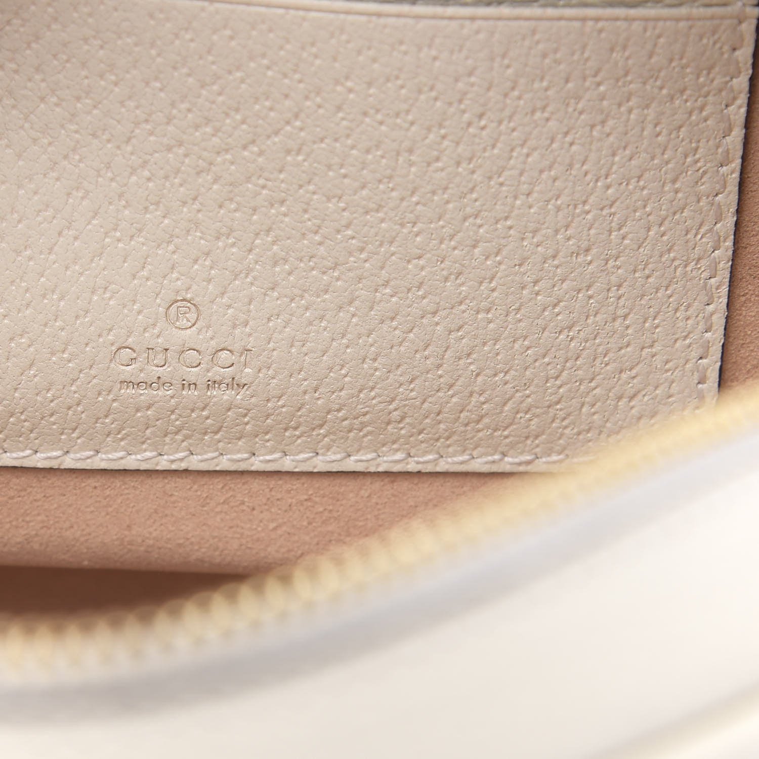 Gucci Textured Calfskin Web Mini Ophidia Round Backpack Mystic White 5 of 9