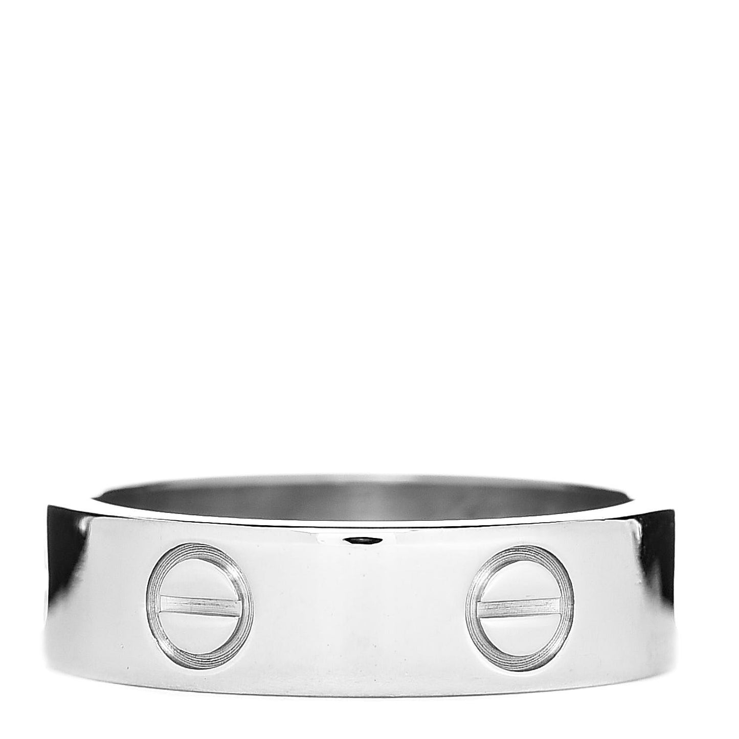 18K White Gold 5.5mm LOVE Ring 55 7.25